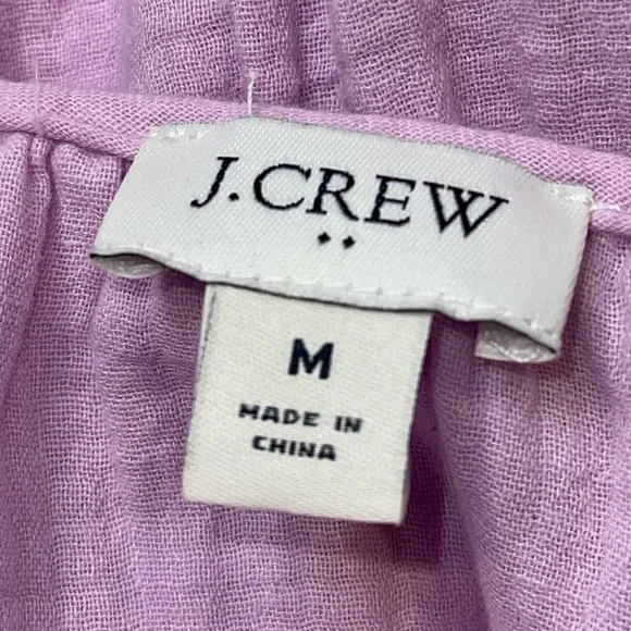 J Crew Women's Dress Size M Light Purple Size Zip Elastic Back Pockets - Picture 8 of 10